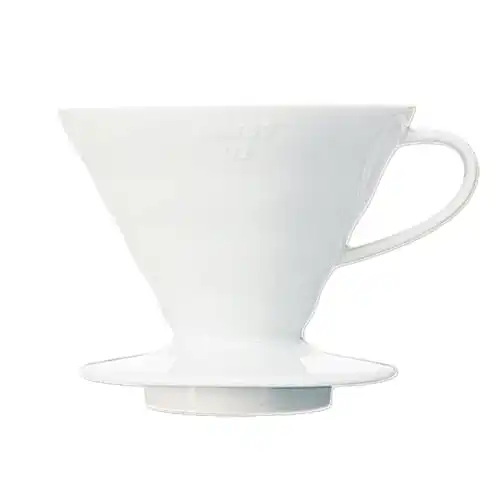 Hario V60 Ceramic Coffee Dripper, Size 02, White