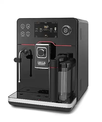 Gaggia Accademia Luxury Italian Fully Automatic Espresso Machine with 19 Customized drink settings,0.5 Liters,RI9782/46 Brushed Stainless