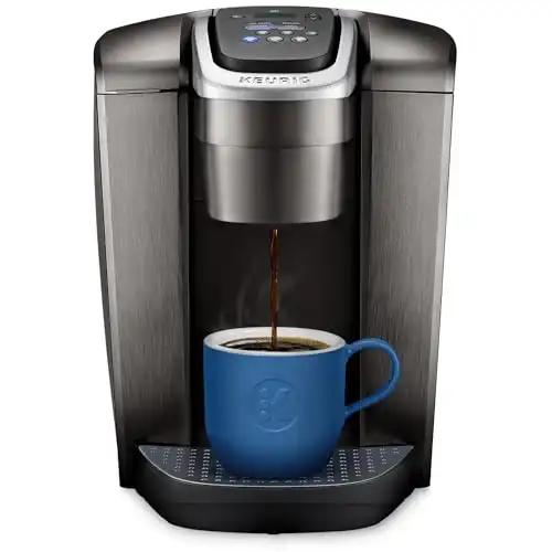 Keurig K-Elite Single Serve K-Cup Pod Coffee Maker, with Strength and Temperature Control, Iced Coffee Capability, 8 to 12oz Brew Size, Programmable, Brushed Slate