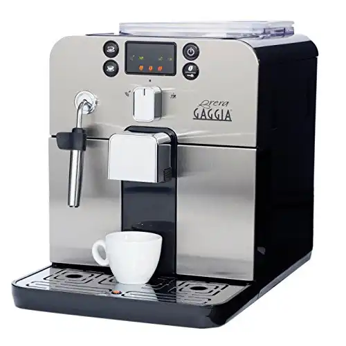 Gaggia Brera Super-Automatic Espresso Machine, Small, Black, 40 fl oz